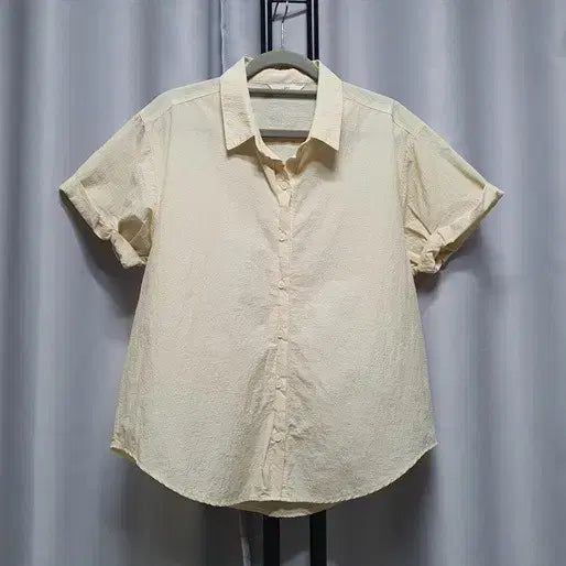 [BUNJANG] Libre Vine Roll-up Short Sleeve Shirt / (25년구매) 리브레 바인 롤업 남방 반팔 셔츠