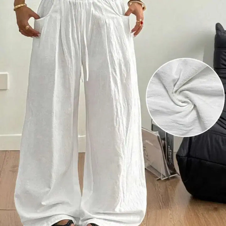 [BUNJANG] SHEIN Wide Leg Beach Pants XL / 새상품 쉬인 와이드팬츠 비치팬츠 XL