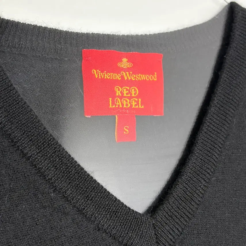 [BUNJANG] Vivienne Westwood Orb V-Neck Knit T-Shirt / 비비안웨스트우드 오브 브이넥 니트 티셔츠
