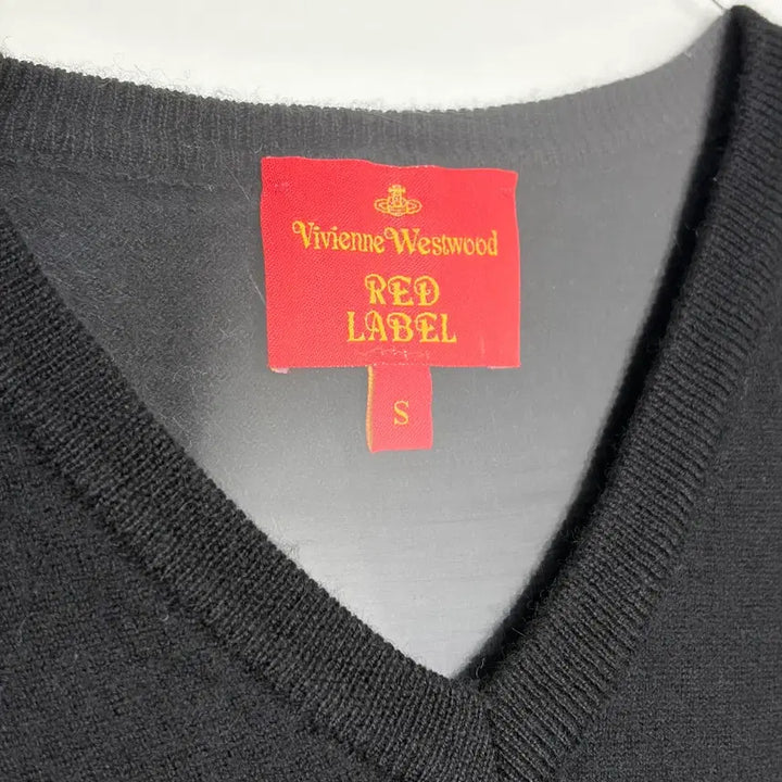 [BUNJANG] Vivienne Westwood Orb V-Neck Knit T-Shirt / 비비안웨스트우드 오브 브이넥 니트 티셔츠