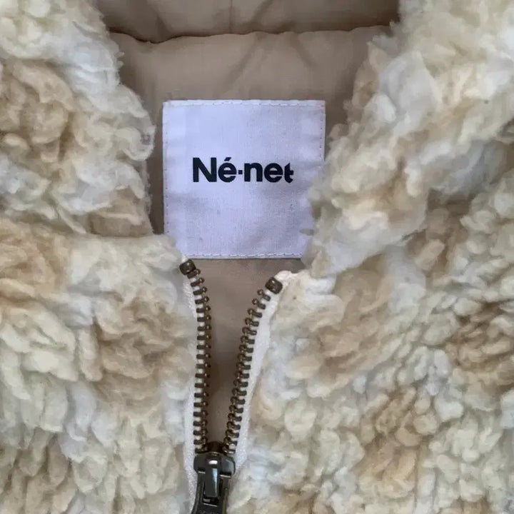 [BUNJANG] Ne-net "Bear Dot" Fleece Jacket (Ivory) / Ne-net 네넷 곰돌이 도트 플리스 (ivory)