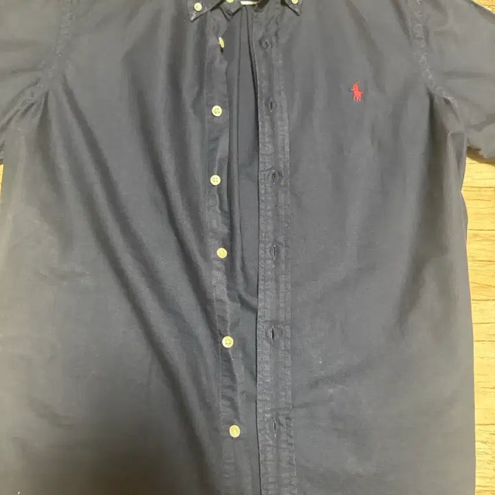 [BUNJANG] Polo Ralph Lauren Linen Short Sleeve Shirt Navy / 폴로랄프로렌 린넨 반팔 네이비셔츠