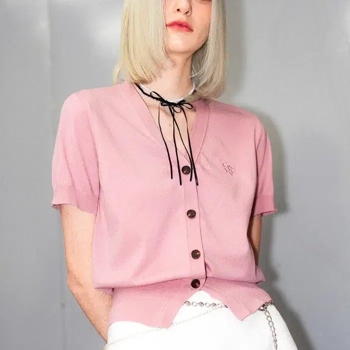 [BUNJANG] General Idea Tencel Essential Half Cardigan / 제너럴아이디어 텐셀 에센셜 하프 가디건 반팔 여름