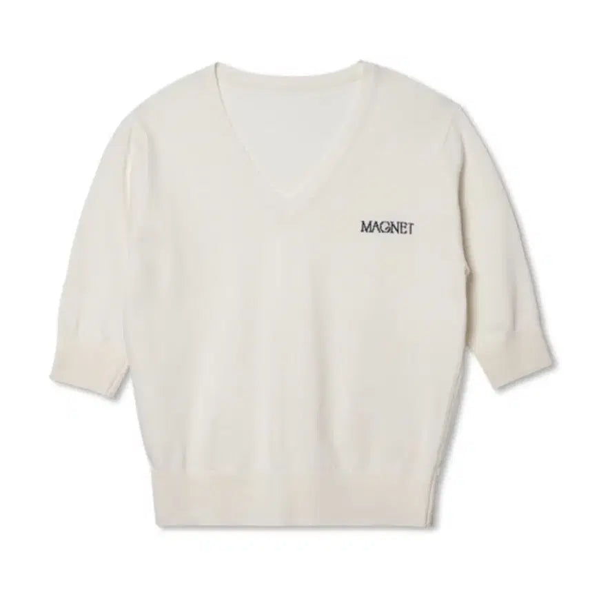 [BUNJANG] Monta Half Knit White / 마그넷 몬타 하프 니트 화이트