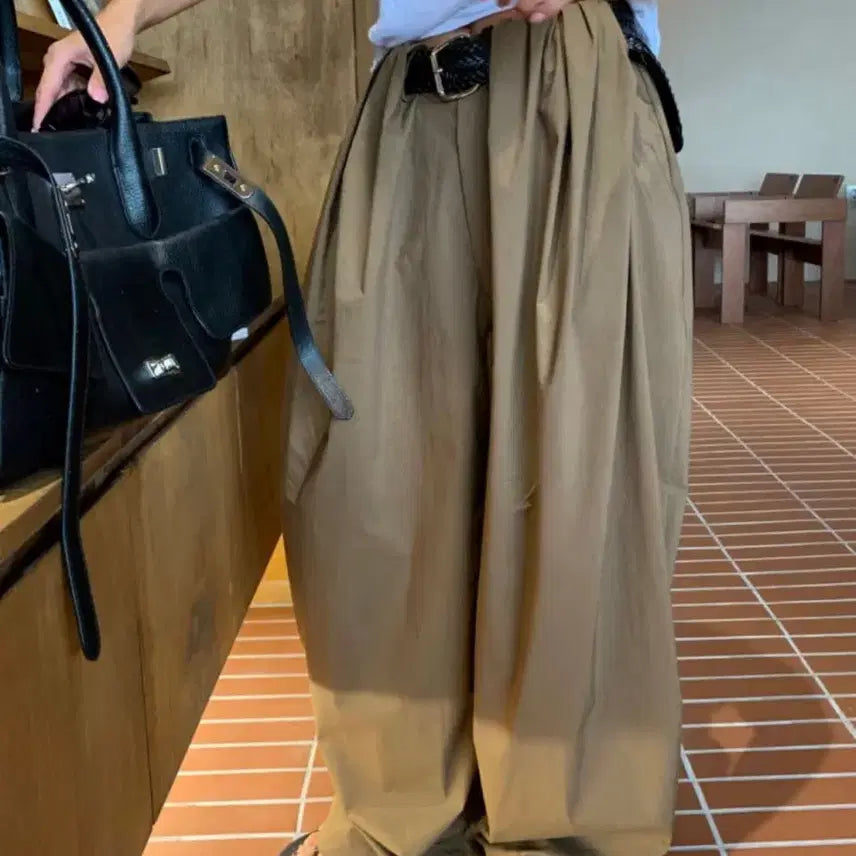 [BUNJANG] FATAL J Wide Pants with Pleats / 파탈제이 아방주름와이드팬츠
