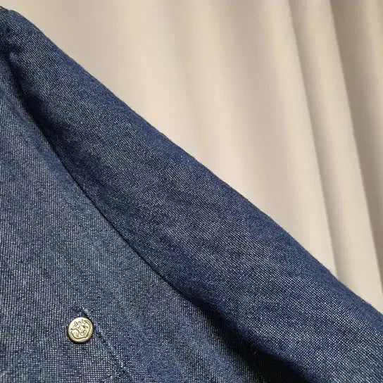 [BUNJANG] SIWY Denim Short-Sleeve Collared Shirt Jacket / 씨위 반팔 카라 데님 셔츠 자켓