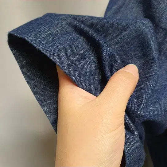 [BUNJANG] SIWY Denim Short-Sleeve Collared Shirt Jacket / 씨위 반팔 카라 데님 셔츠 자켓