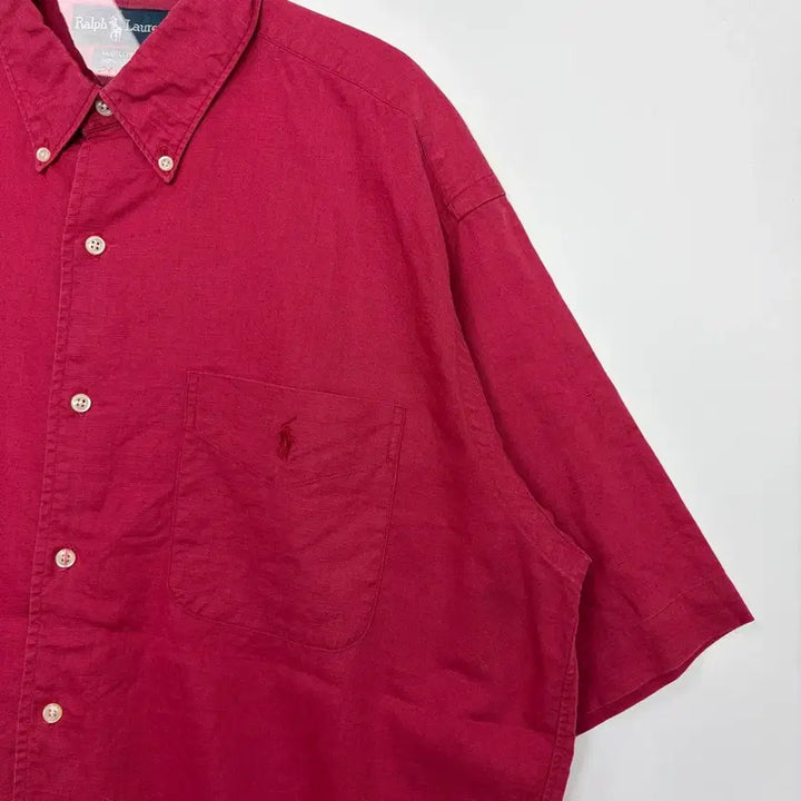 [BUNJANG] Polo Ralph Lauren Marlowe Linen Short Sleeve Shirt / 폴로 랄프로렌 marlowe 린넨 포켓 반팔 셔츠