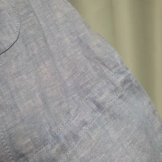 [BUNJANG] DAKS Linen String Short Sleeve Shirt Jacket / DAKS 닥스 린넨 카라 스트링 반팔 셔츠 자켓 썸머 여름