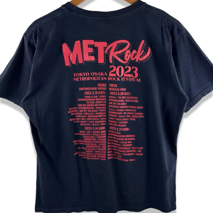 [BUNJANG] METROCK 2023 Tokyo Osaka Band T-Shirt / METROCK  2023 도쿄 오사카 밴드 티셔츠3339