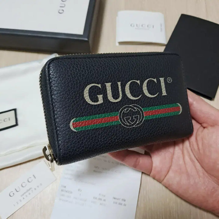 [BUNJANG] Gucci Big Logo Zip Wallet / [영수증풀세트/정품] 구찌 빅로고 지퍼지갑