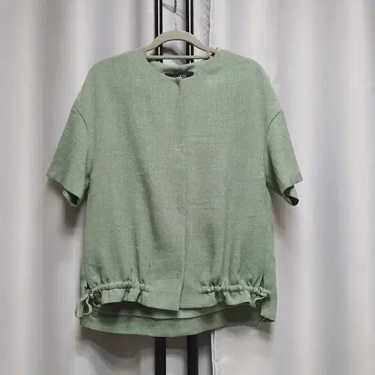 [BUNJANG] Anzick Summer Triacetate Short-Sleeve Jacket / 안지크 반팔 스트링 썸머 여름 자켓 트리 아세테이트