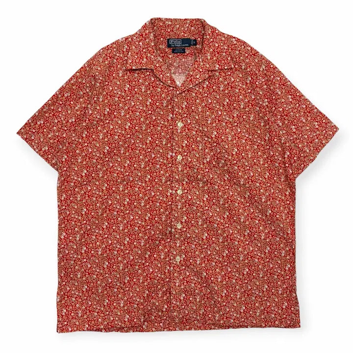 [BUNJANG] Polo Ralph Lauren Adams Pattern Short Sleeve Shirt / 폴로 랄프로렌 adams 패턴 포켓 반팔 셔츠