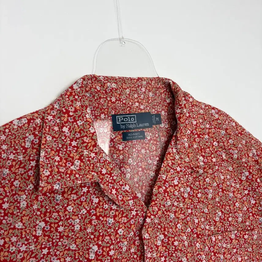 [BUNJANG] Polo Ralph Lauren Adams Pattern Short Sleeve Shirt / 폴로 랄프로렌 adams 패턴 포켓 반팔 셔츠