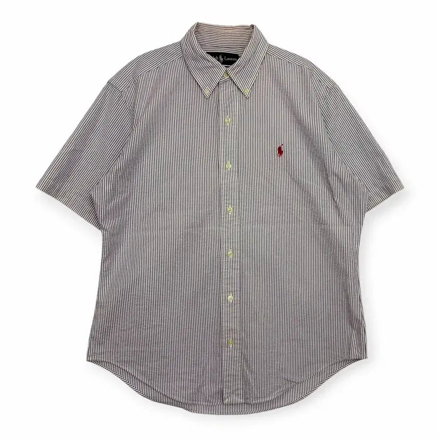 [BUNJANG] Polo Ralph Lauren Striped Short Sleeve Shirt / 폴로 랄프로렌 스트라이프 반팔 셔츠