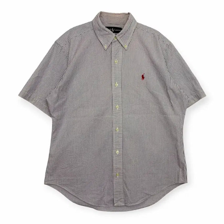 [BUNJANG] Polo Ralph Lauren Striped Short Sleeve Shirt / 폴로 랄프로렌 스트라이프 반팔 셔츠