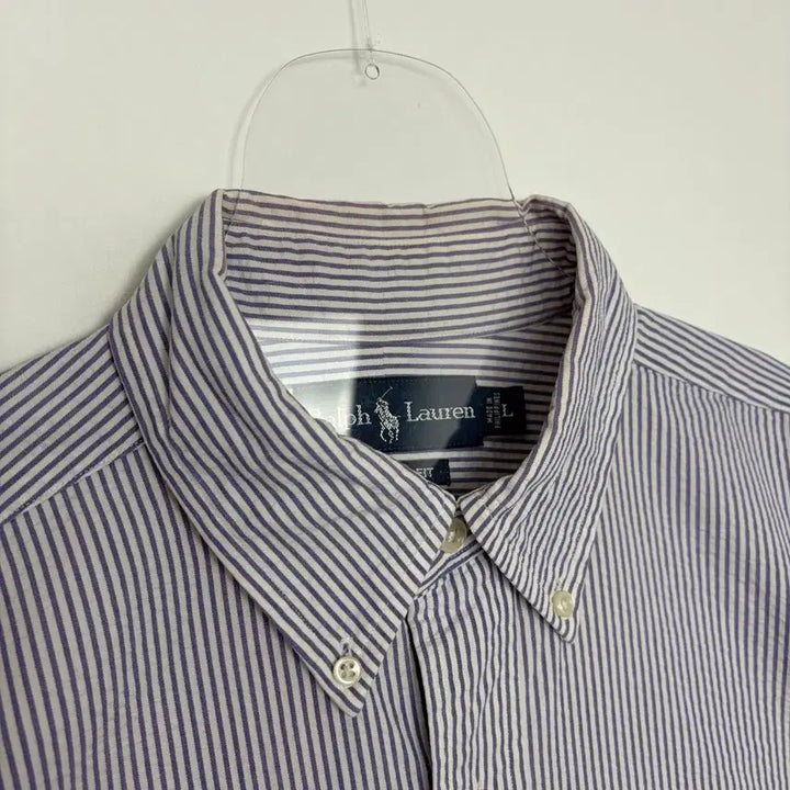 [BUNJANG] Polo Ralph Lauren Striped Short Sleeve Shirt / 폴로 랄프로렌 스트라이프 반팔 셔츠