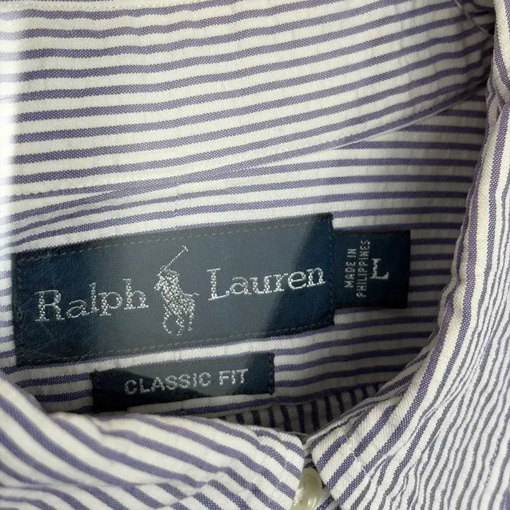 [BUNJANG] Polo Ralph Lauren Striped Short Sleeve Shirt / 폴로 랄프로렌 스트라이프 반팔 셔츠