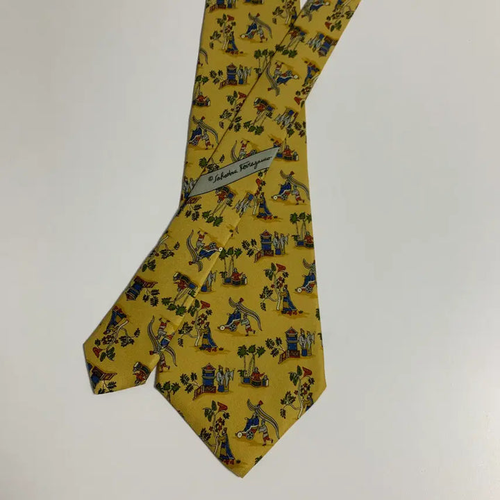 [BUNJANG] Salvatore Ferragamo Luxury Silk Necktie 9.5cm / 살바토레 페레가모 명품 정장넥타이 A+등급 9.5cm