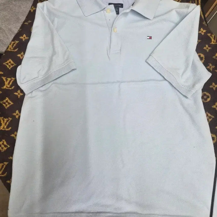 [BUNJANG] Tommy Hilfiger Short Sleeve Polo Shirt Sky Blue / 타미힐피거 반팔 폴로 셔츠 하늘색