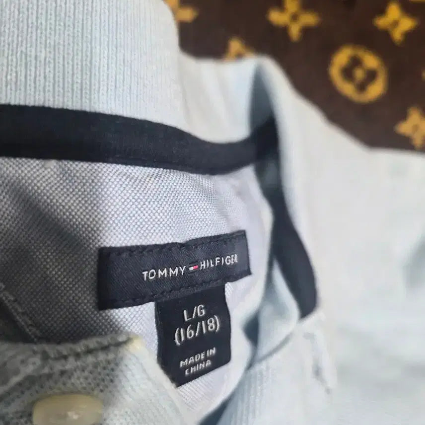 [BUNJANG] Tommy Hilfiger Short Sleeve Polo Shirt Sky Blue / 타미힐피거 반팔 폴로 셔츠 하늘색