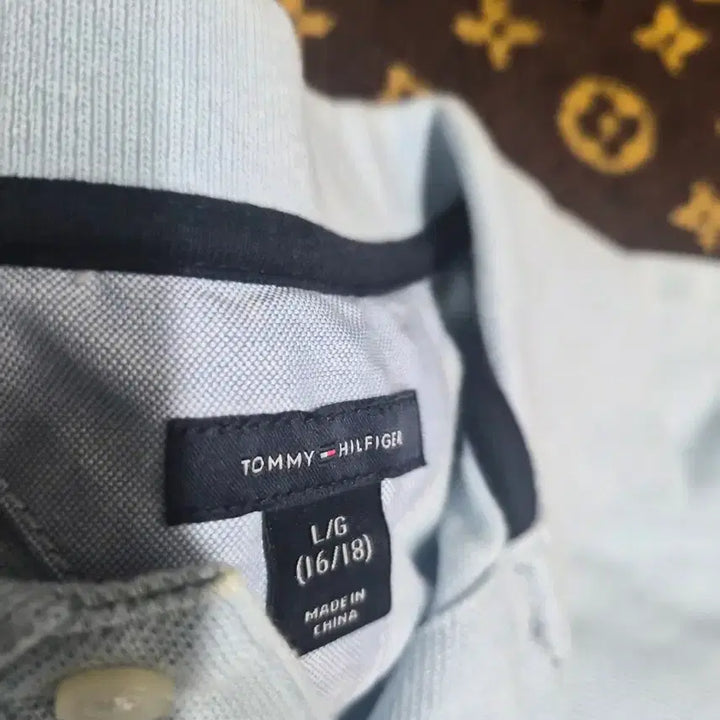 [BUNJANG] Tommy Hilfiger Short Sleeve Polo Shirt Sky Blue / 타미힐피거 반팔 폴로 셔츠 하늘색