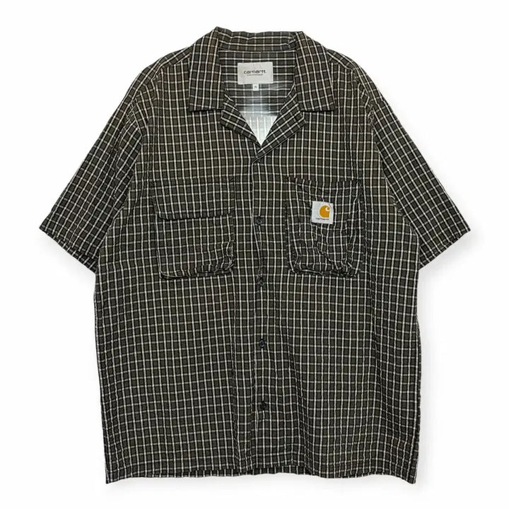 [BUNJANG] Carhartt Dryden Seersucker Pocket Short Sleeve Shirt / 칼하트 드라이덴 포켓 반팔 시어서커 셔츠