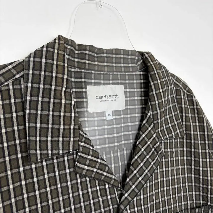 [BUNJANG] Carhartt Dryden Seersucker Pocket Short Sleeve Shirt / 칼하트 드라이덴 포켓 반팔 시어서커 셔츠