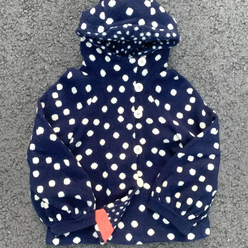 [BUNJANG] Tsumori Chisato Dot Fleece Jacket Navy / 츠모리 치사토 도트 플리스 (navy)