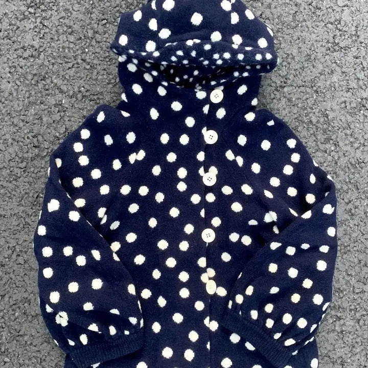 [BUNJANG] Tsumori Chisato Dot Fleece Jacket Navy / 츠모리 치사토 도트 플리스 (navy)