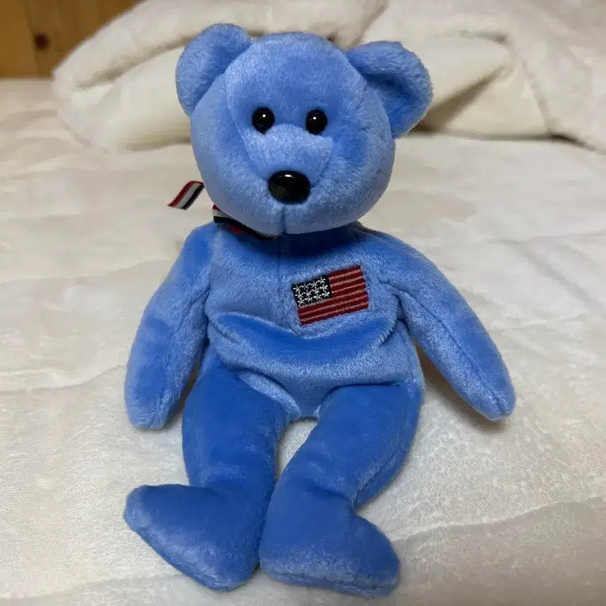[BUNJANG] TY Bear American Flag Plush Toy / Ty 베어 성조기 인형 곰돌이 인형