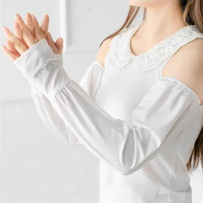 [BUNJANG] Arm Sleeves - Sun Protection, Cooling, for Driving, Hiking, Golf / 새상품)손등 보호 팔토시 여성 운전 등산 골프 쿨토시