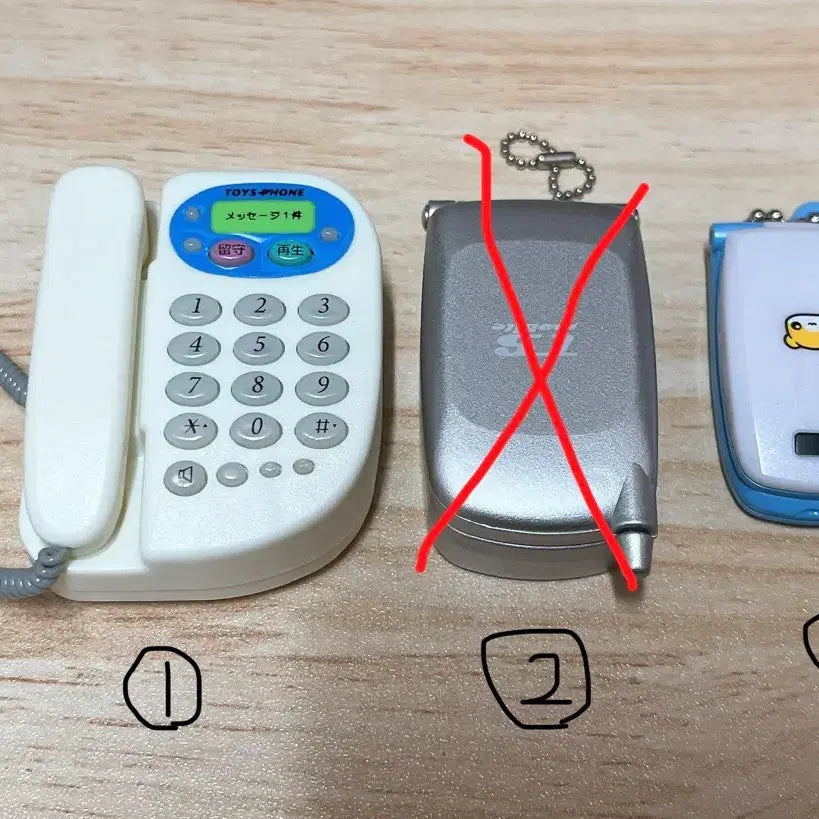 [BUNJANG] Telephone Gachapon Keychain / 전화기 가챠(키링)