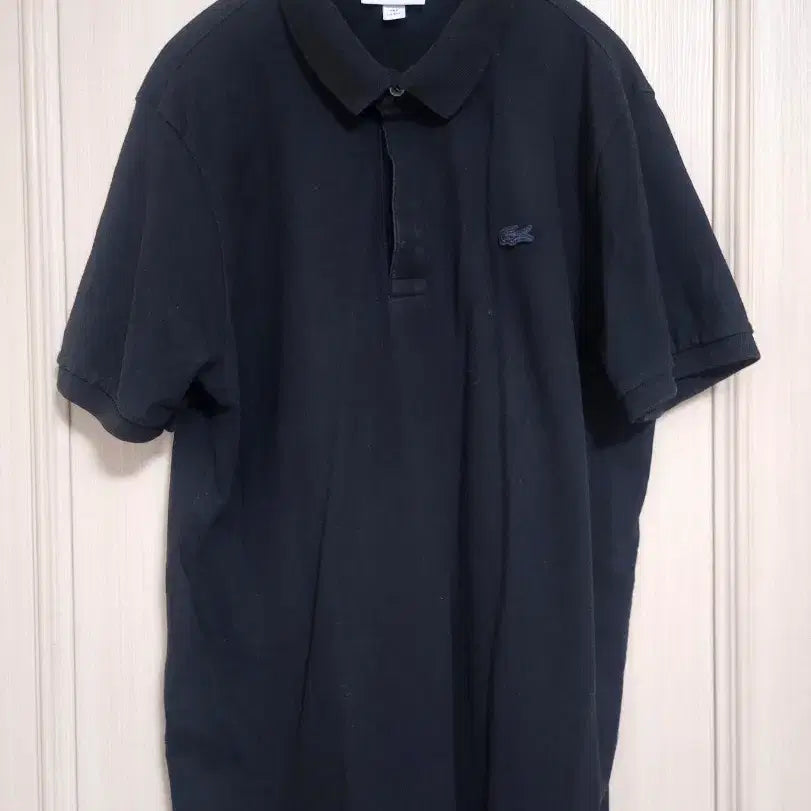 [BUNJANG] Lacoste Black Short Sleeve Polo T-shirt / 라코스테 블랙 반팔 폴로티셔츠