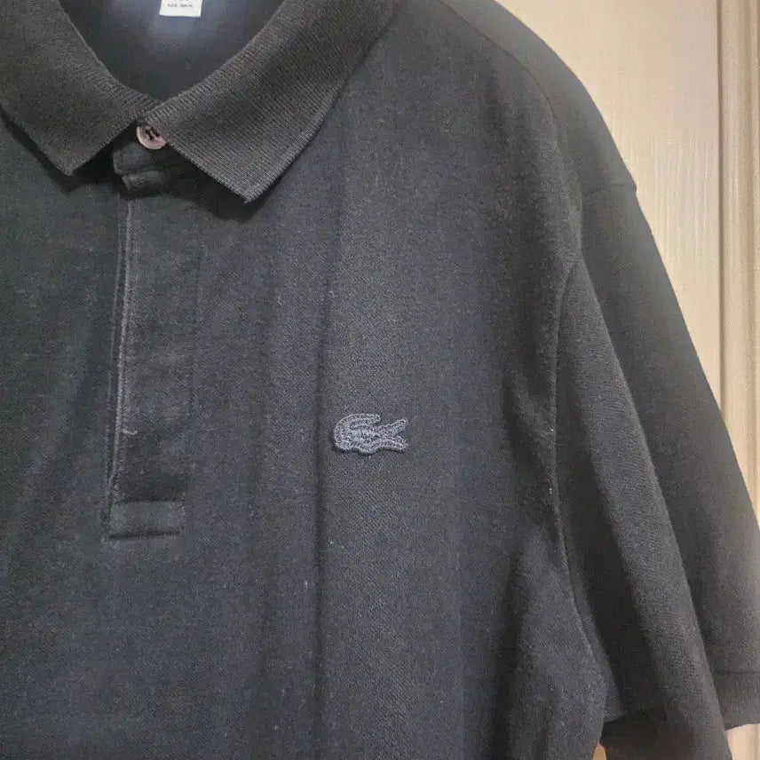 [BUNJANG] Lacoste Black Short Sleeve Polo T-shirt / 라코스테 블랙 반팔 폴로티셔츠