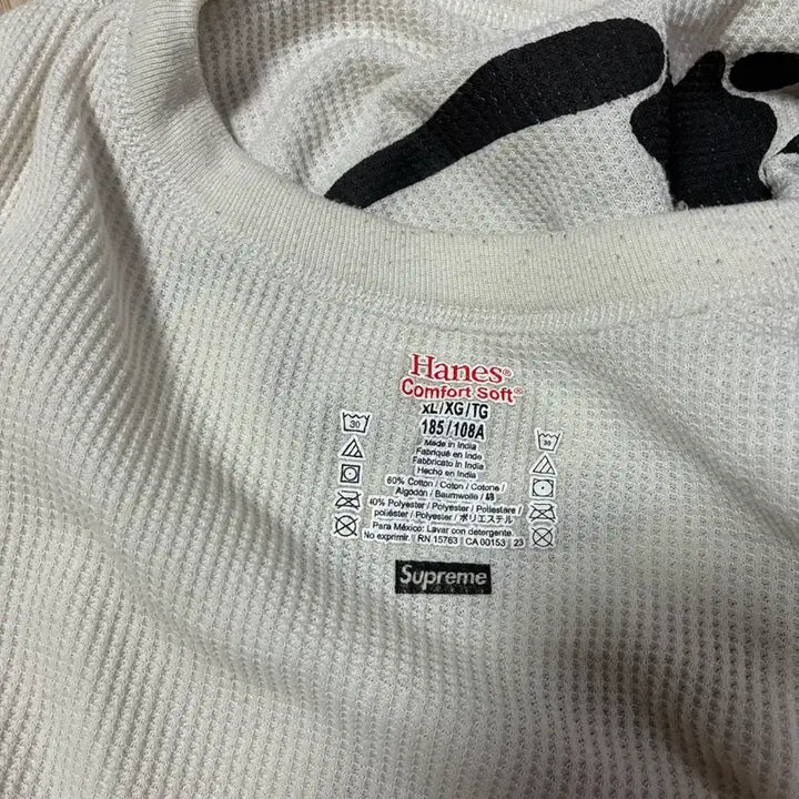 [BUNJANG] Supreme Heinze Bones Thermal Crew Natural XL / 슈프림 헤인즈 본즈 써멀 크루 내추럴 xl