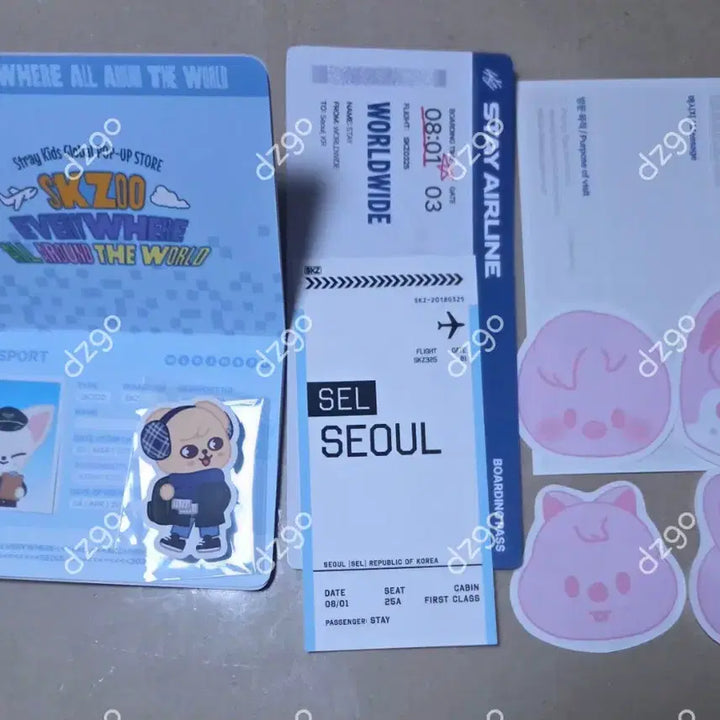 [BUNJANG] Stray Kids SKZOO Passport Set / StrayKids SKZOO Popup store PASSPORT SET