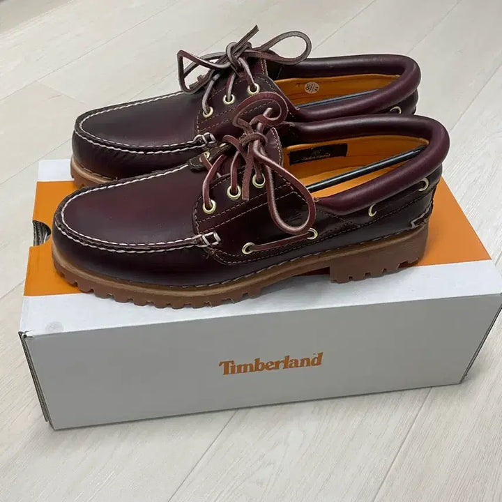 [BUNJANG] Timberland 3-Eye Boat Shoes Burgundy / 팀버랜드 보트 슈즈 3아이 버건디 새상품