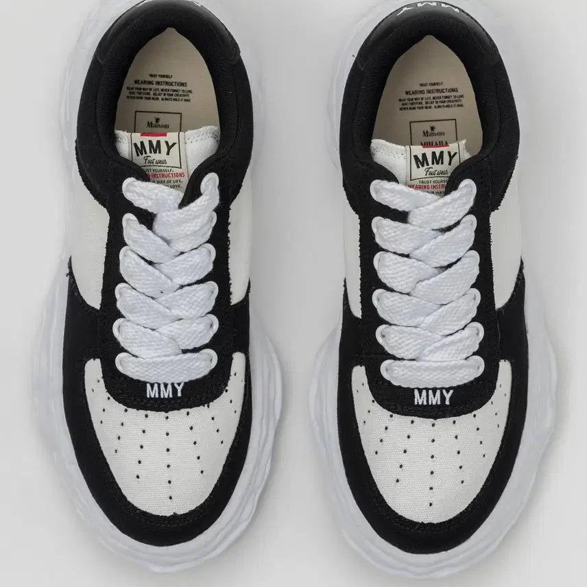 [BUNJANG] Mihara Yasuhiro Wayne Black White Sneakers (Size 43) / [USED][43] 미하라 야스히로 웨인 블랙 화이트