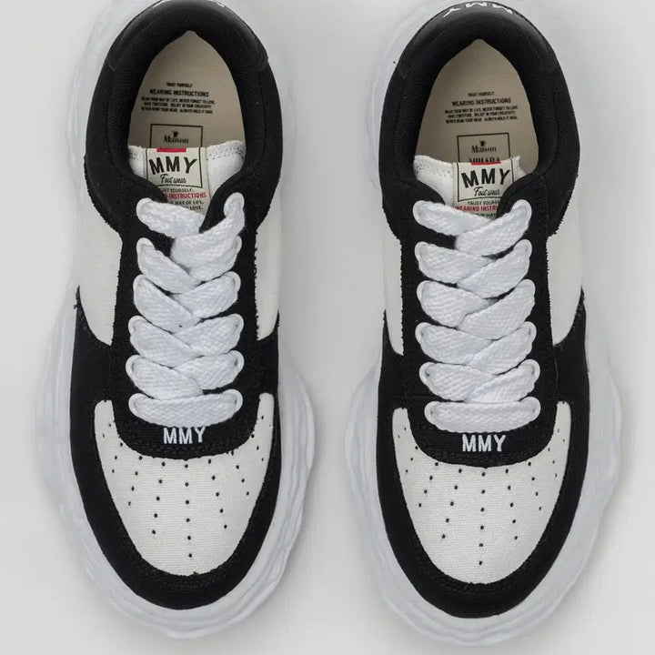 [BUNJANG] Mihara Yasuhiro Wayne Black White Sneakers (Size 43) / [USED][43] 미하라 야스히로 웨인 블랙 화이트