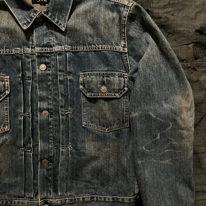 [BUNJANG] RRL 2nd Gen Blanket Selvedge Denim Jacket / 00s 빈티지 더블알엘 RRL 2세대 블랭킷 셀비지 데님 자켓