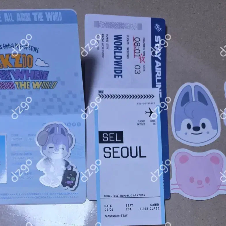 [BUNJANG] Stray Kids SKZoo Popup Store Passport Set / StrayKids Skzoo popup store PASSPORT SET