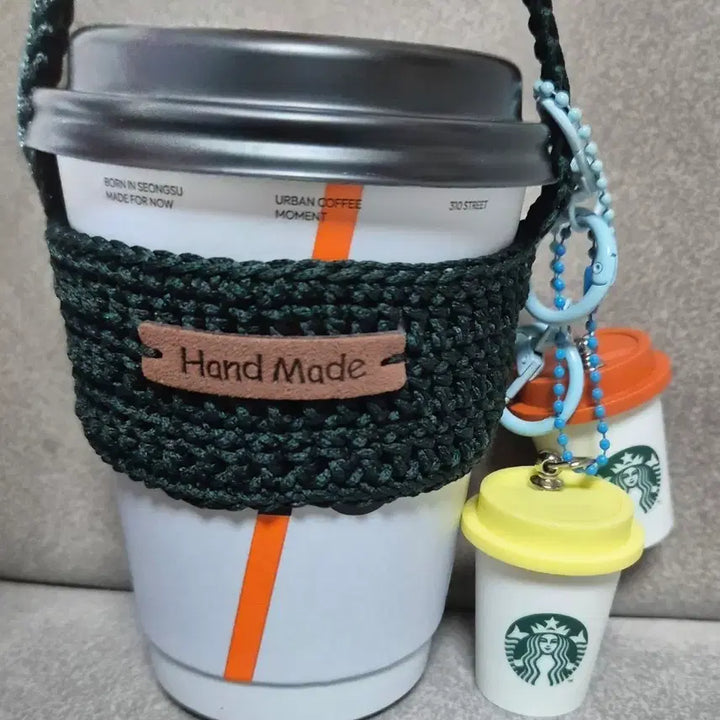 [BUNJANG] Starbucks Mini Cup Keychain with Cup Carrier / 스타벅스미니컵 키링+컵 케리어