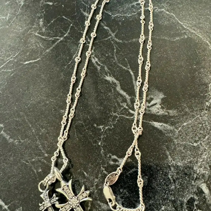 [BUNJANG] 925 Silver Cross Necklace / 925실버 크로스 목걸이