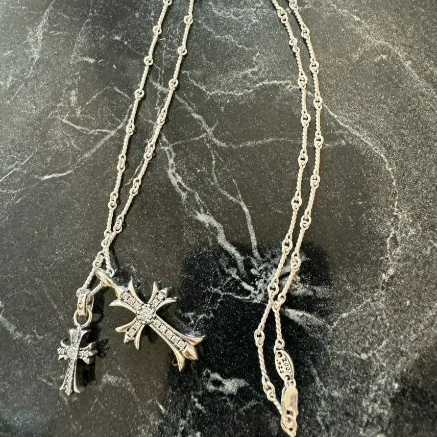 [BUNJANG] 925 Silver Cross Necklace / 925실버 크로스 목걸이