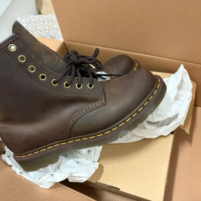 [BUNJANG] Dr. Martens 1460 Crazy Horse Brown Boots / 닥터마틴 1460 크레이지 홀스 브라운