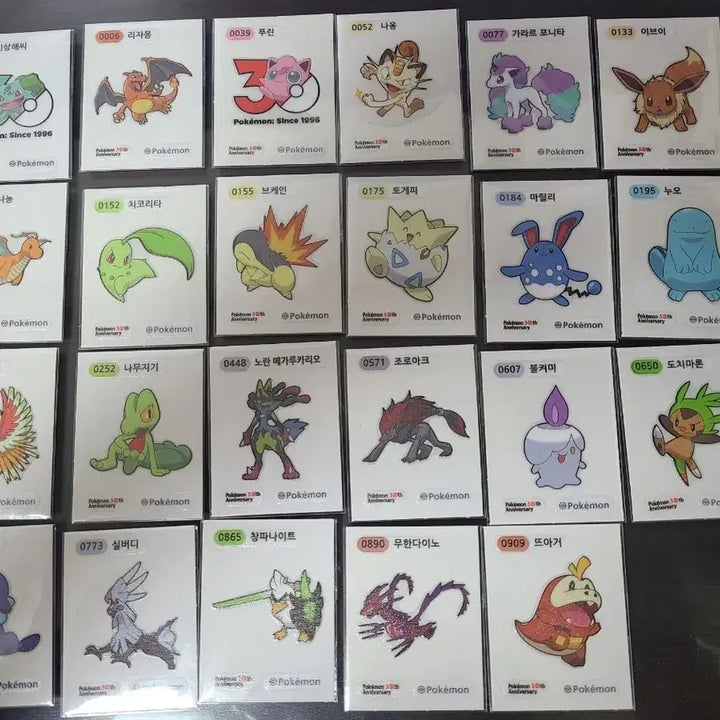 [BUNJANG] Pokemon 30th Anniversary Season 5 23 Stickers Bundle Set / 포켓몬 30주년 시즌5, 스페셜 띠부씰 29장 일괄