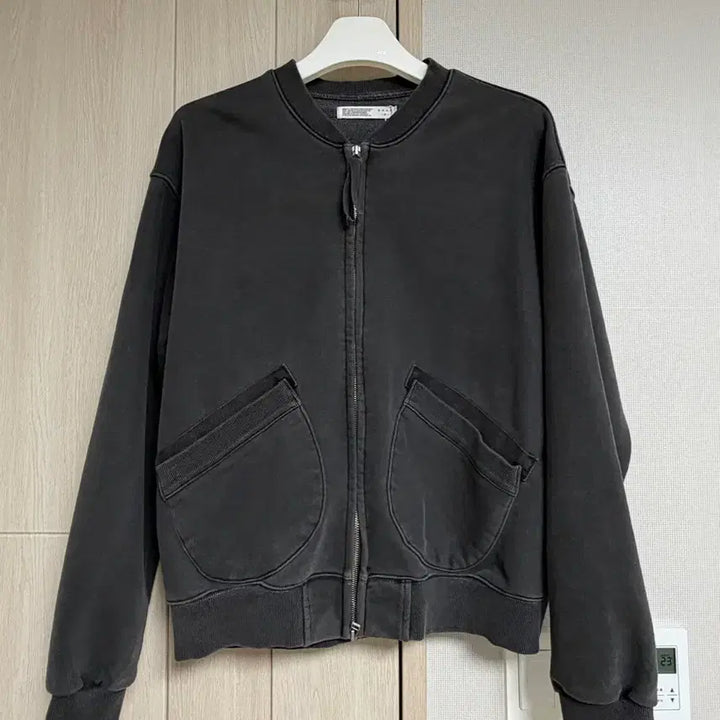 [BUNJANG] Known Faded Sweat Blouson (Charcoal) Size 1 / 노운 faded sweat blouson (charcoal) 1