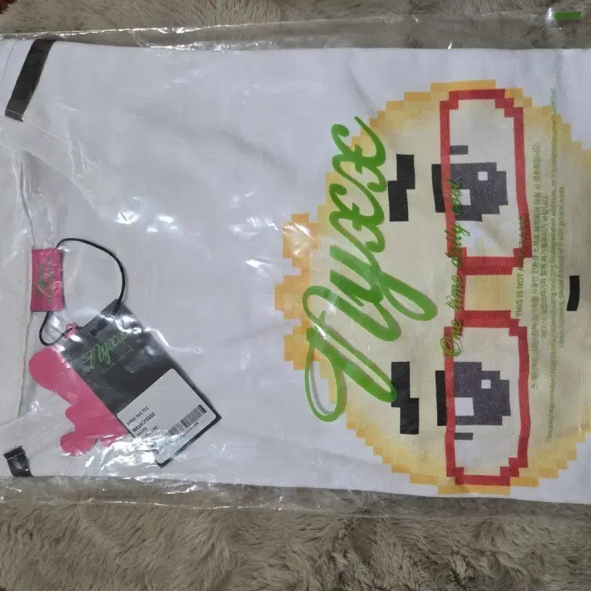 [BUNJANG] nyyx Eyeglass Dumpling T-Shirt White / nyyx 안경만두 티셔츠 화이트 새상품