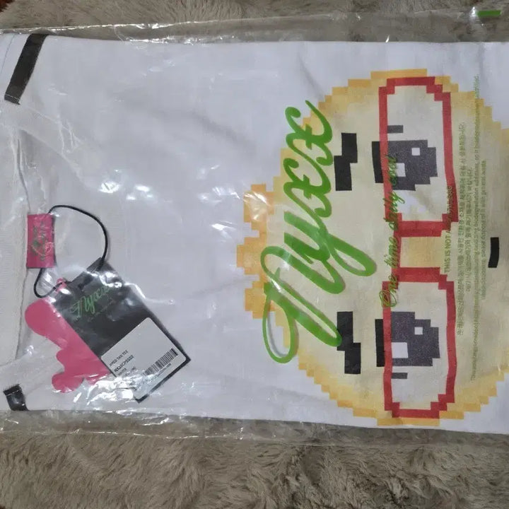 [BUNJANG] nyyx Eyeglass Dumpling T-Shirt White / nyyx 안경만두 티셔츠 화이트 새상품